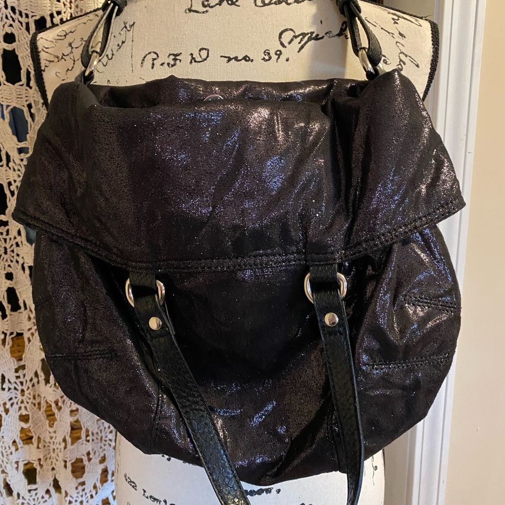 Black fabric Gap bag